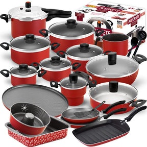 Mega Jogo De Panelas - Cozinha Completa 19 Peças - ENVIO NACIONAL GRÁTIS