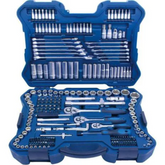 Jogo de Soquete 214 Peças 1/4 3/8 1/2Pol