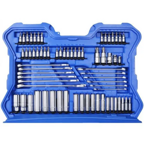 Jogo de Soquete 214 Peças 1/4 3/8 1/2Pol