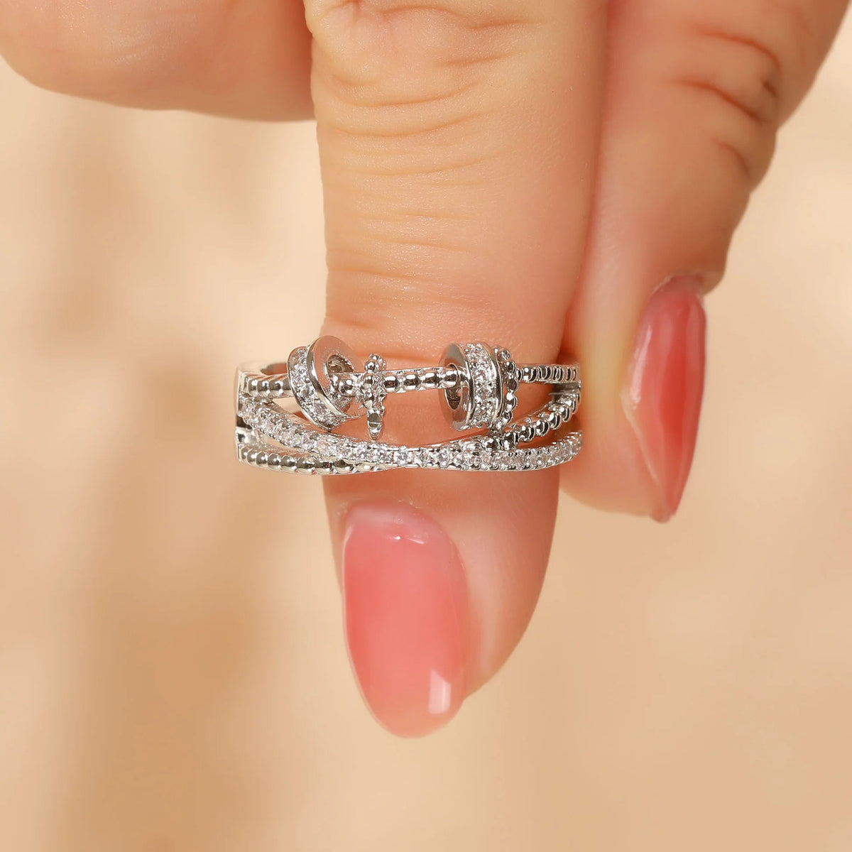 Para Minha Filha - Anel Anti Ansiedade Banhado a Ouro 18k