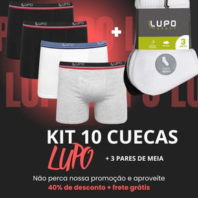 Kit 10 Cuecas Original LUPO - OFERTA ACABA HOJE